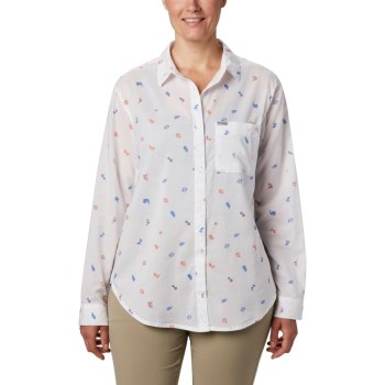 Columbia Ženske Košulje - PFG Sun Drifter II Long Sleeve Narančaste | RHUG-35481